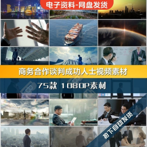 商务合作共赢洽谈企业团队公司开会成功人士签字握手宣传影片素材-淘宝虚拟仓